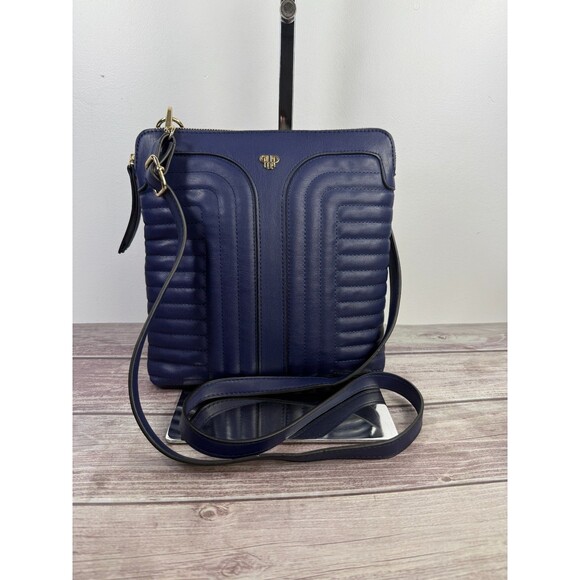NWOT Litt Crossbody By PurseN Bag with Interior LED Light Navy Blue handbag - Picture 12 of 16